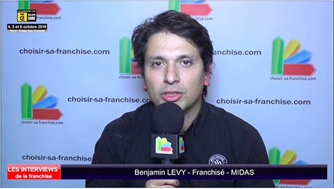 Interview de Benjamin LEVY, franchisé Midas au salon SME Paris 2016