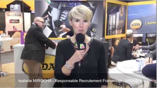 Interview d'Isabelle MIROCHA, Responsable Recrutement Franchisés pour la franchise MIDAS au salon Franchise Expo Paris 2017
