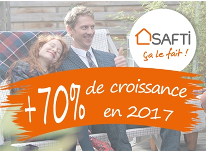 Franchise SAFTI réalise une croissance de 70% de son chiffre d’affaires en 2017