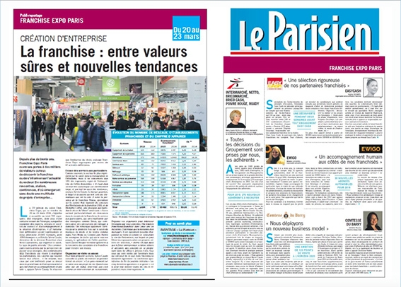 Franchise Ewigo - article Le Parisien