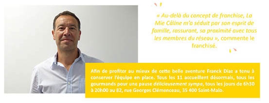 Franchise La Mie Câline change de mains à Saint-Malo !