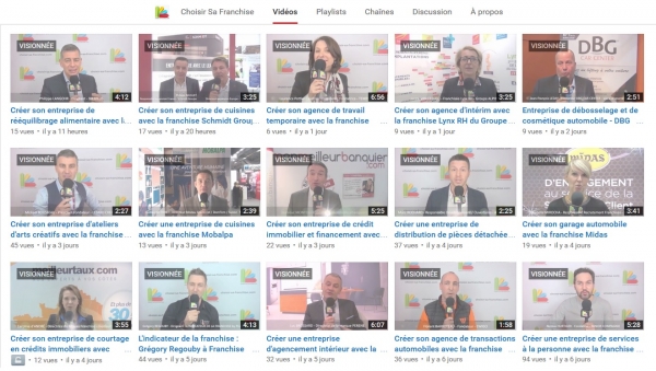 Les vidéos de franchiseurs à Franchise Expo Paris 2016