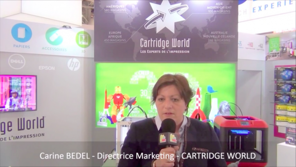 Interview de Carine BEDEL, Directrice Marketing de la franchise Cartridge World au salon Franchise Expo Paris 2016