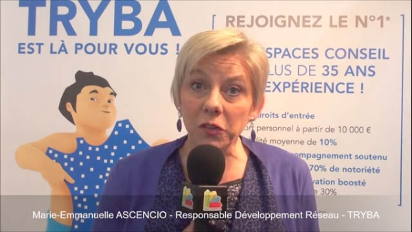 Interview de Marie-Emmanuelle ASCENCIO, Responsable Développement Réseau de la franchise Tryba au salon Franchise Expo Paris 2017