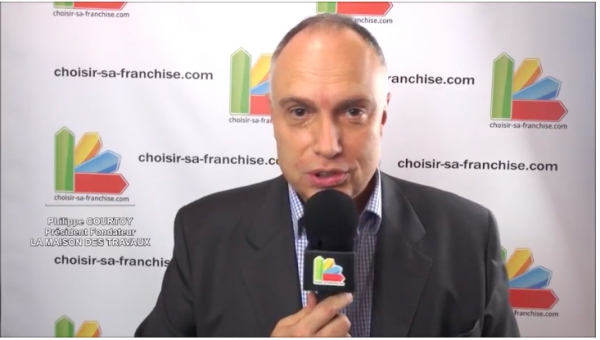 Interview de Philippe COURTOY de la franchise La Maison des Travaux au Salon SME 2018