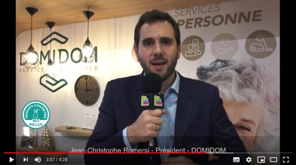 Ouvrir une Franchise Domidom - Interview de Jean-Christophe Romersi au SAP 2019 Paris Ouvrir une Franchise Domidom - Interview de Jean-Christophe Romersi au SAP 2019 Paris