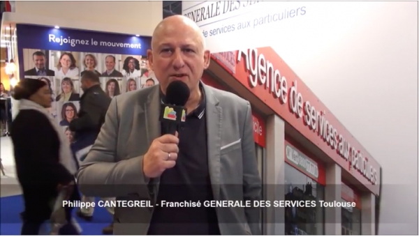 Interview de la franchise GENERALE DES SERVICES au Salon des Services à la Personne 2018 à Paris Porte de Versailles