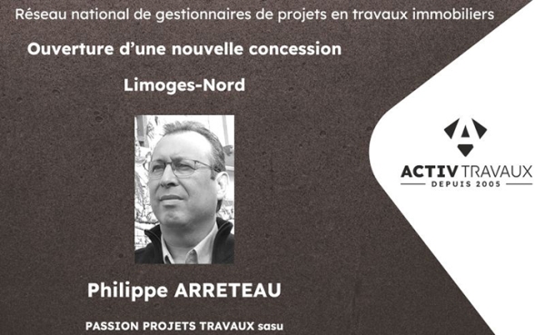 Franchise ACTIV TRAVAUX : ouverture d'une nouvelle agence à Limoges