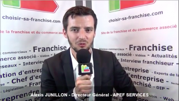 Interview d'Alexis JUNILLON - Directeur général de la franchise APEF SERVICES