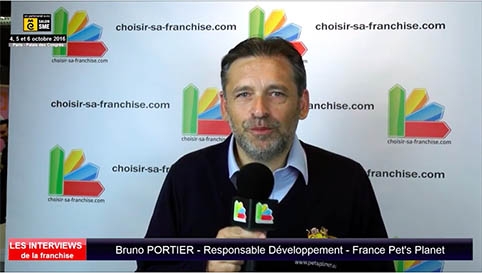 Interview de Bruno Portier, Responsable du Développement de la franchise Pet's Planet France au salon SME Paris 2016