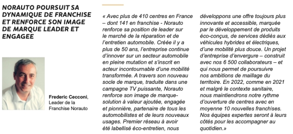 Franchises Norauto et Midas, entreprises de Mobivia, présentent les actualités de leurs réseaux sur Franchise Expo 