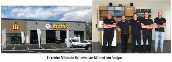 Franchise Midas : ouverture d’un nouveau centre à Bellerive-sur-Allier (03)