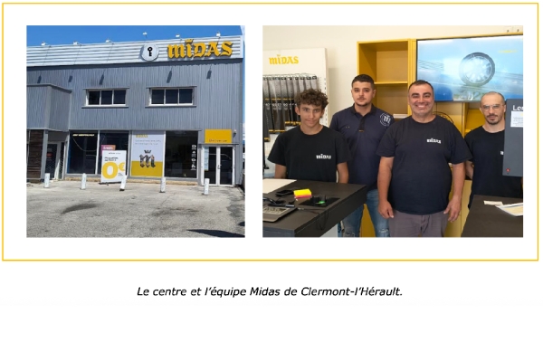 Franchise Midas : ouverture d’un centre à Clermont-l’Hérault (34)