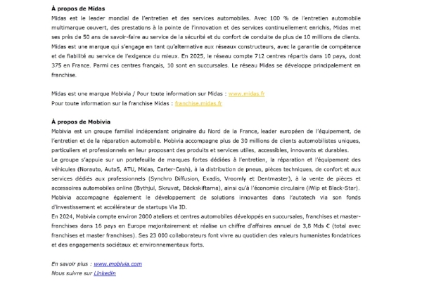 Franchise Midas sera présente au Salon de l’Entreprise & de la Franchise à Toulouse