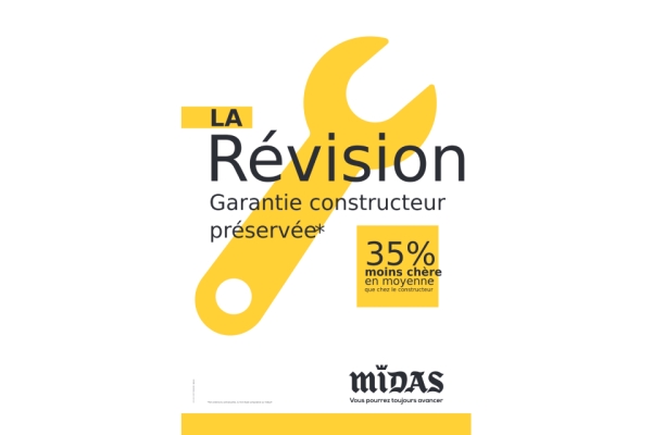 Franchise Midas : la Révision Midas en moyenne 35% moins chère, l