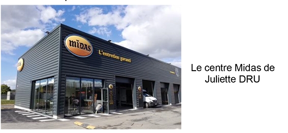 Franchise Midas : nouvelle ouverture d’un centre auto à Denain (59) par Juliette DRU