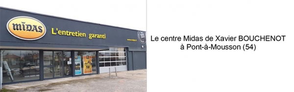 Franchise Midas : nouvelle ouverture d’un centre auto à Pont-à-Mousson (54) par Xavier BOUCHENOT