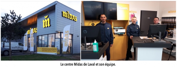 Franchise Midas : ouverture d’un nouveau centre à Laval (53)