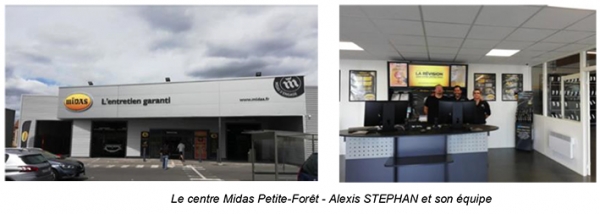Franchise Midas : ouverture d’un nouveau centre auto à Petite-Forêt (59) par Alexis STEPHAN