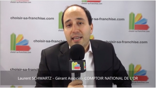 Interview de Laurent SCHWARTZ, gérant associé de la franchise Comptoir National de l'Or à Franchise Expo 2019