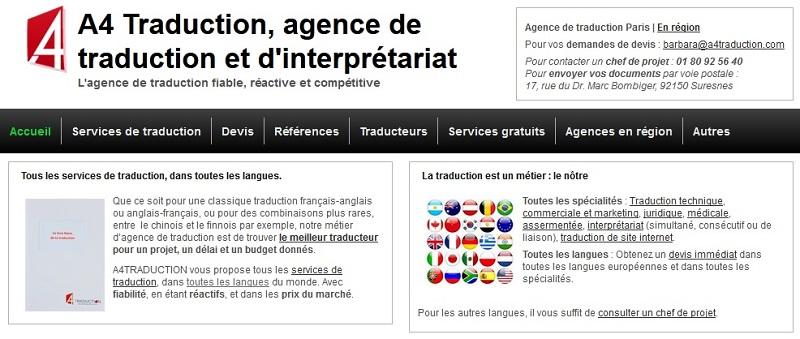 Profil du futur candidat à la franchise Franchise A4 Traduction