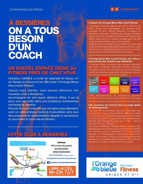 Franchise L'Orange Bleue : à Bessières, on a tous besoin d'un coach