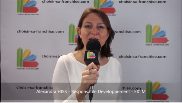 Interview d'Alexandra HISS, responsable du développement de la franchise EX'IM à Franchise Expo 2019