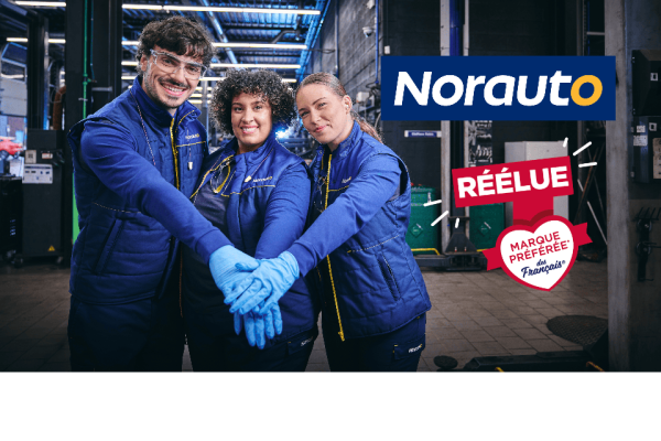Franchise Norauto réélue Marque Préférée des Français dans la catégorie enseignes de réparation automobile multimarques 