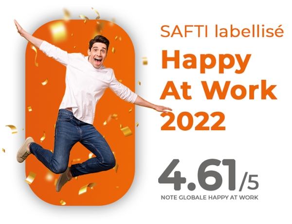 Franchise SAFTI labellisé Happy At Work 2022