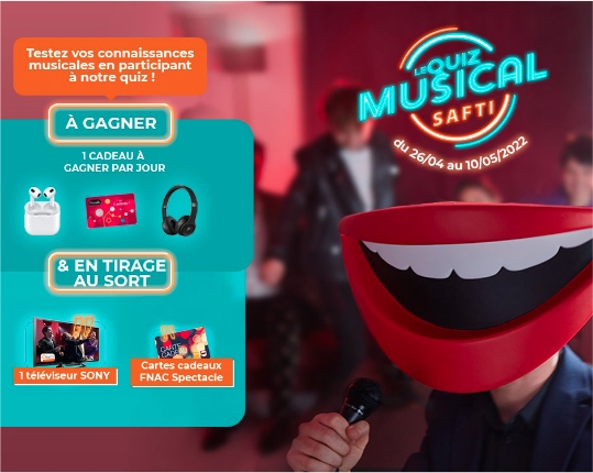 Franchise SAFTI parraine l’émission The Voice et organise un grand jeu concours musical en ligne
