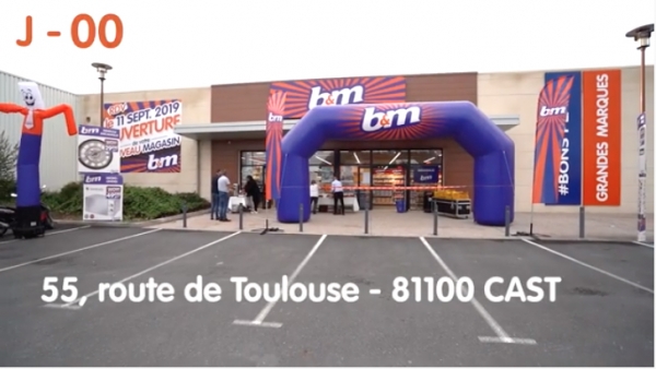 1er ouverture franchise Babou - B&M à Castres
