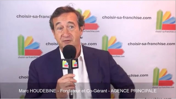 Interview de de Marc HOUDEBINE, fondateur et co-gérant de la franchise Agence Principale au salon Franchise Expo Paris 2017