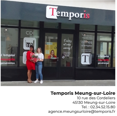 Franchise Agence Temporis : une nouvelle agence ouvre à Meung-sur-Loire !