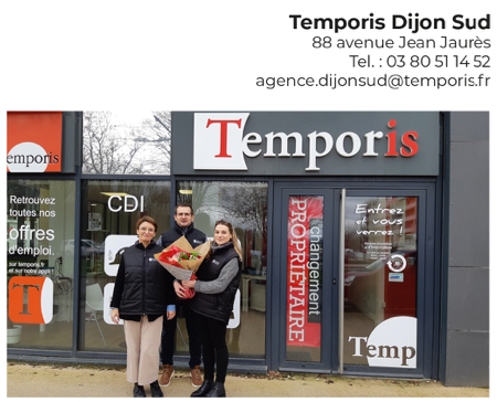 Franchise Agence Temporis Dijon Sud change de propriétaire !