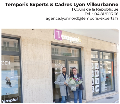 Franchise Agence Temporis Experts & Cadres Villeurbanne : L’alliage parfait du recrutement sur-mesure et de la proximité humaine !