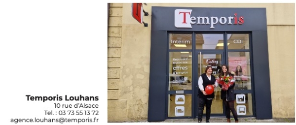 Franchise Agence Temporis : la franchisée Aurélie Ganneval étend son rayonnement avec une nouvelle agence d’emploi à Louhans !