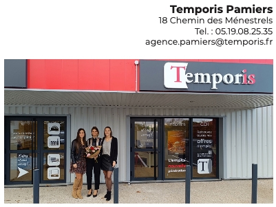 Franchise Agence Temporis : une nouvelle agence à Pamiers !