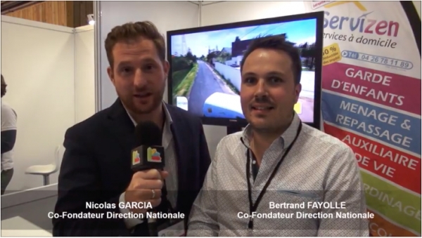 Interview de la franchise SERVIZEN au Salon des Services à la Personne 2018 à Paris Porte de Versailles