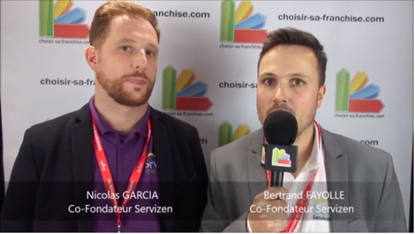 La franchise Servizen au micro de Choisir Sa Franchise au salon Franchise Expo Paris