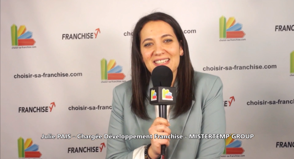 Franchise MISTERTEMP'Group : Julie PAIS à Franchise Expo Paris 2023