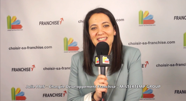 Franchise MISTERTEMP'Group : Julie PAIS à Franchise Expo Paris 2023 Franchise MISTERTEMP'Group : Julie PAIS à Franchise Expo Paris 2023