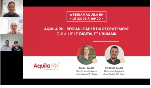 Revivez le webinar Aquila RH : un réseau leader du recrutement qui allie le digital et l’humain