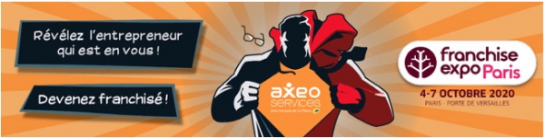 Franchise AXEO Services : le réseau sera présent au Salon Franchise EXPO Paris 2020 