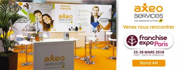 Franchise AXEO Services sera présent au salon Franchise Expo Paris 2018