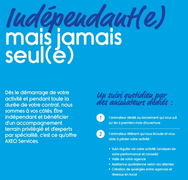 Profil du candidat à la franchise Franchise Axeo services