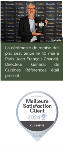 Franchise Cuisines Références sur le podium du prix de la meilleure satisfaction client Retail pour la 3ème année consécutive