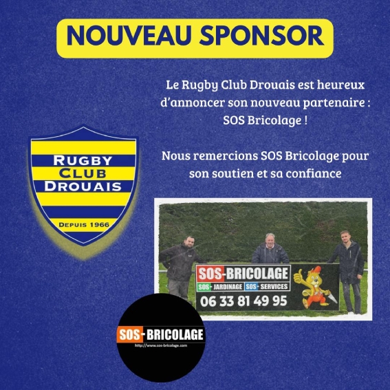 Franchise  SOS Bricolage : Christopher GARNIER, intervenant agréé sur Dreux est sponsor