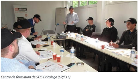 article du Parisien, à Courbevoie, la franchise SOS bricolage ouvre son centre de formation