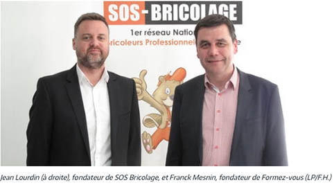 article du Parisien, à Courbevoie, la franchise SOS bricolage ouvre son centre de formation