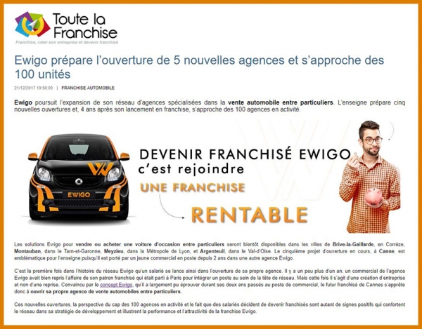 Nouvel article de la franchise Ewigo sur Toute la Franchise
